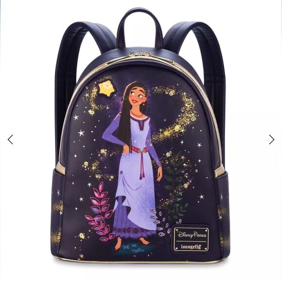 DISNEY WISH BUNDLE LOUNGEFLY MINI‎ BACKPACK WALLET AND EARS - Picture 2 of 5